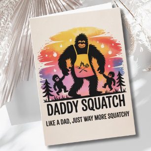 Lustiger Vatertag Geburtstag Bigfoot Sasquatch BBQ Karte