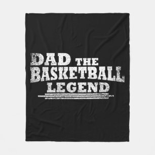 Lustiger Vatertag Geschenk Basketball Papa  Fleecedecke