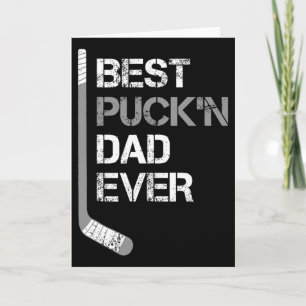 Lustiger Vatertag - Hockey Vater - Bester Puck'n D Karte