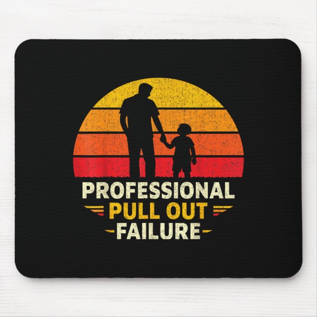 Lustiger Vatertag-Humor Profi-Ausklappseite Mousepad (Vorne)