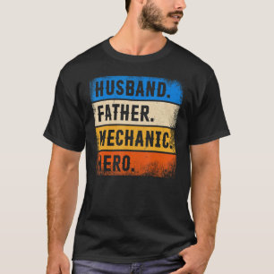 Lustiger Vatertag Mechaniker Ehemann Vater Mechan T-Shirt