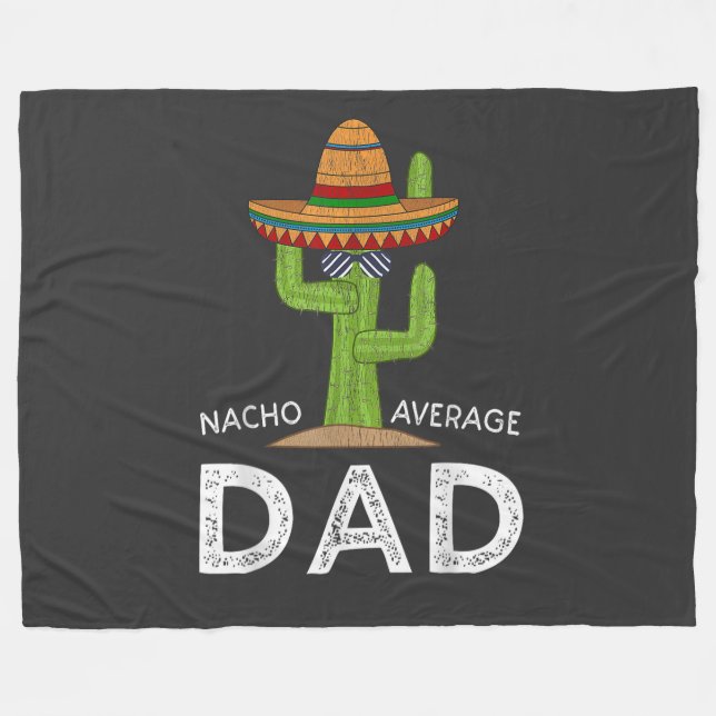 Lustiger Vaterwitz _ Lustiger Spruch Papa Fleecedecke (Vorderseite (Horizontal))