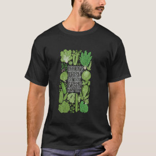 Lustiger Veganer Grüner Gemüse Frischer Pflanzenba T-Shirt