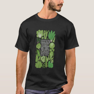 Lustiger Veganer Grüner Gemüse Frischer Pflanzenba T-Shirt