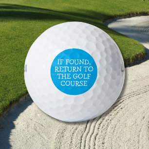 Lustiger verlorener Golfball-Zitat Einfach Fettes Golfball