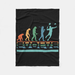 Lustiger verrückter Badminton-Spieler Evolution Sp Fleecedecke