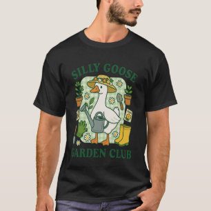 Lustiger Verrückter Gänse Gartenclub Gartenliebhab T-Shirt