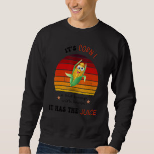 Lustiger verrückter lachender Mais, größter Klumpe Sweatshirt