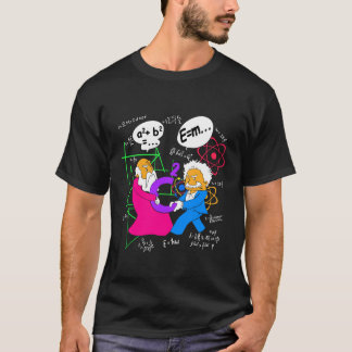 Lustiger verrückter Pythagoras, der über C zum Qua T-Shirt