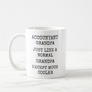 Lustiger viel cooler Buchhalter Opa Kaffeetasse