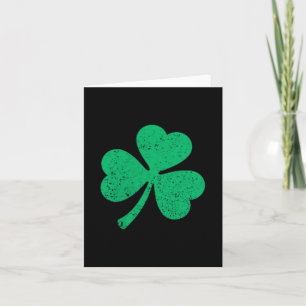 Lustiger Vierblattklee Irischer Shamrock St. Patri Karte