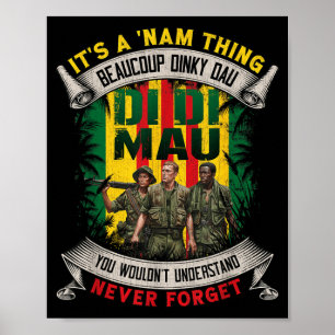 Lustiger Vietnam-Veteran Es ist eine NAM-Sache Di Poster