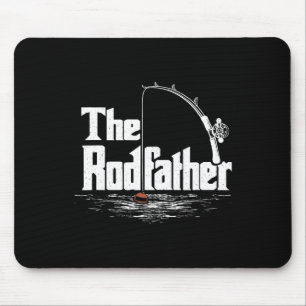 Lustiger Vintage-Angelsport - Der Rodfather Mousepad