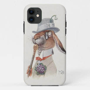 Lustiger Vintage-anthropomorpher Hase Case-Mate iPhone Hülle