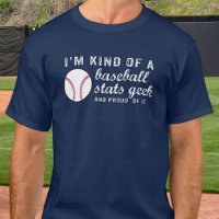 Lustiger Vintage-Baseball-Statistiken-Geek-Basebal