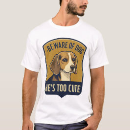 Lustiger Vintage-Beagle "Vorsicht vor dem Hund, er T-Shirt