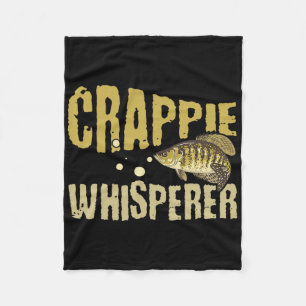 Lustiger Vintage Crappie-Whisperer-Angelsport Fleecedecke
