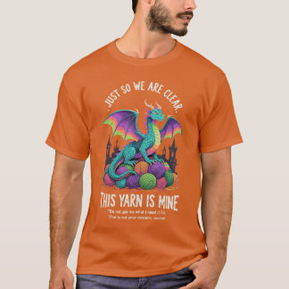 Lustiger Vintage-Garn-Drache Stricken Häkeln Liebh T-Shirt