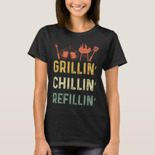 Lustiger Vintage-Grill-Vater - Grillen Chillen Nac T-Shirt
