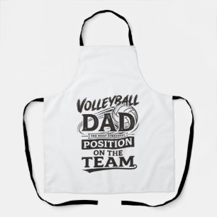 Lustiger Vintage-Mannschaftspositions-Shirt für Vo Schürze