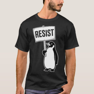 Lustiger Vintage Pinguin Widersteht Cool Pinguine T-Shirt