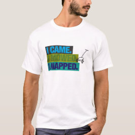 Lustiger Vintage-Rasenmäher mäht Papa-Witz Honey D T-Shirt