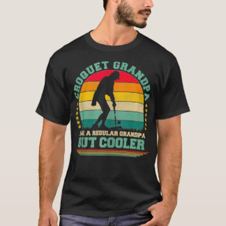 Lustiger Vintage Retro Krocket Opa Vatertag T-Shirt