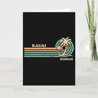 Lustiger Vintage Retro Sommerurlaub Hawaii Kauai B Karte