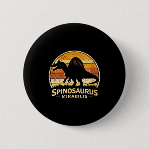 Lustiger Vintage-Spinosaurus-Dinosaurier für Fraue Button