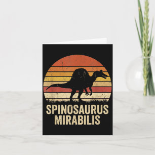 Lustiger Vintage-Spinosaurus-Dinosaurier Spinosaur Karte