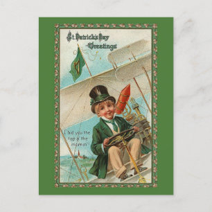 Lustiger Vintage St. Patrick's Day Feiertagspostkarte