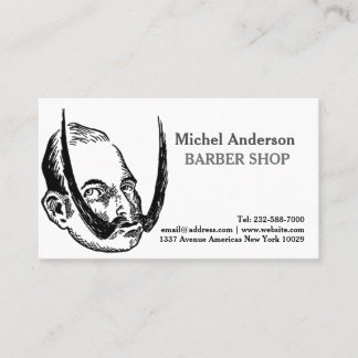 Lustiger Vintager Artfriseur Visitenkarte