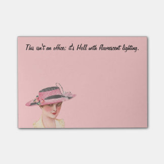 Lustiger Vintager Büro Humor Post-it Klebezettel