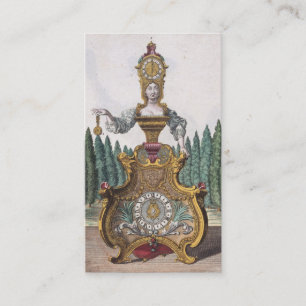 Lustiger Vintager Frauen-Uhr-Kostüm-Uhrmacher Visitenkarte