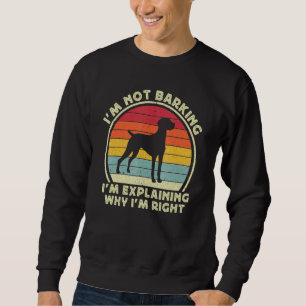 Lustiger Vizsla-Hundefan für Männer Frauen Kinder Sweatshirt