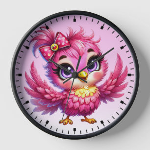 Lustiger Vogel Cartoon Sublimation-56342 Uhr