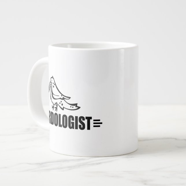 Lustiger Vogel Jumbo-Tasse (Vorderseite Links)