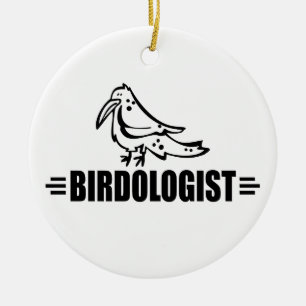 Lustiger Vogel Keramik Ornament