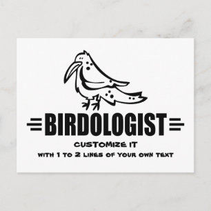 Lustiger Vogel Postkarte