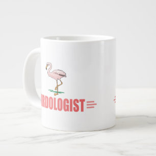 Lustiger Vogelbeobachtung Flamingo Jumbo-Tasse
