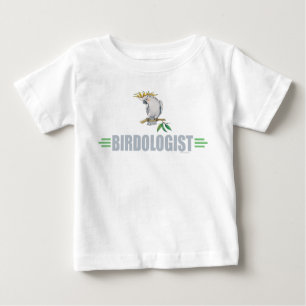 Lustiger Vogelliebhaber-Nymphensittich Baby T-shirt
