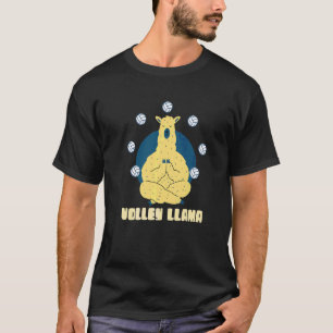 Lustiger Volley Lama Sport Lama Tier Volleyball T-Shirt