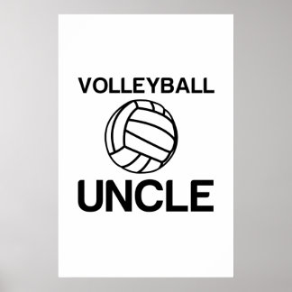 Lustiger Volleyball Poster