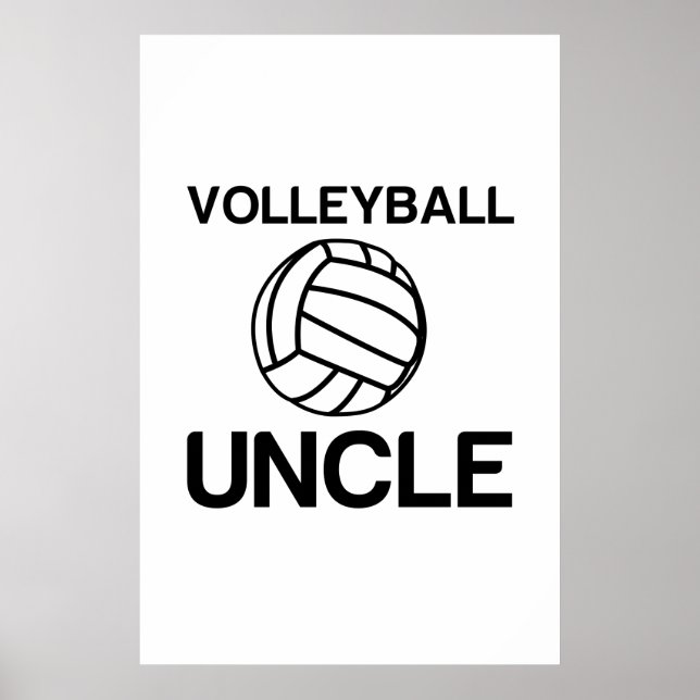 Lustiger Volleyball Poster (Vorne)