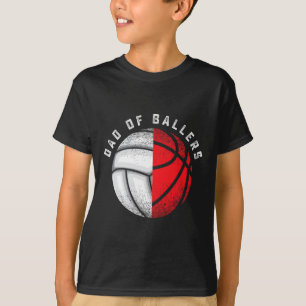 Lustiger Volleyball Sketch Geschenk Vater für Sohn T-Shirt
