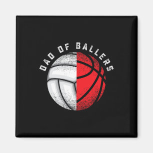 Lustiger Volleyball-Sketch-Geschenkvater für Sohn Magnet