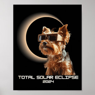 Lustiger Vollständiger Sonnenfinsternis Yorkshire Poster