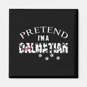 Lustiger vorgespielter Dalmatiner-Hundefan-Hallowe Magnet