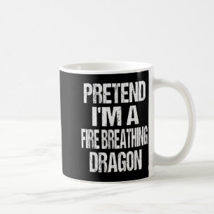 Lustiger vorgespielter feuerspeiender Drache Hallo Kaffeetasse