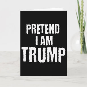 Lustiger vorgespielter Ich bin Trump Halloween pol Karte